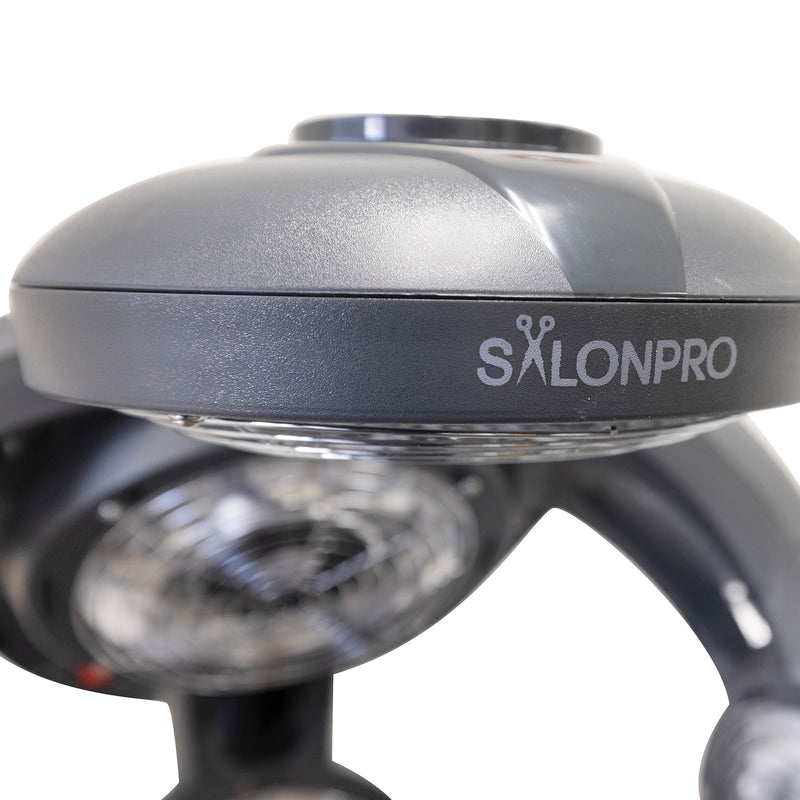 SalonPro Multi-Zone+ Professional Infrared Hair Color Processor & Multi-Function Dryer Accelerator w/ Rolling Base - Grey