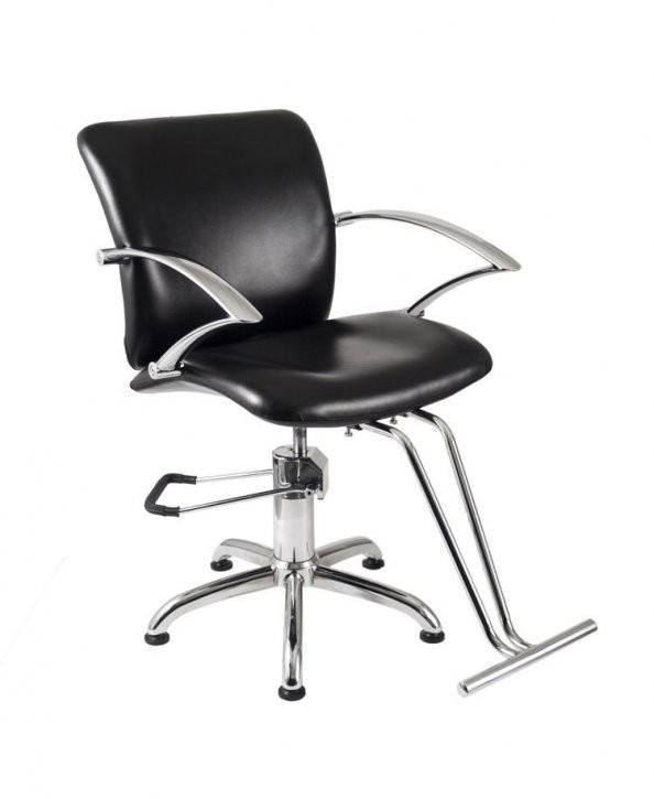 Ikonna Professional Hair Styling Chair Black w/ Star Base Styling Chair YCC