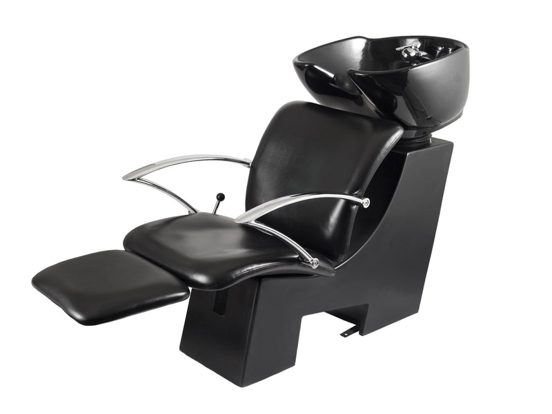 Ikonna Professional Shampoo Unit w/ Black Chair & Bowl Shampoo Unit YCC