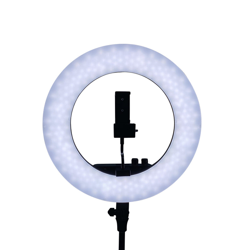 SalonPro LED Adjustable Ring Light for Salon Photography w/ Phone Mount & Mirror Light SalonPro Equipment 