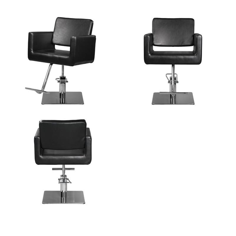 Ikonna Professional Hair Styling Chair in Black w/ Square Base Styling Chair YCC